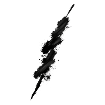 Abstract Black Smudge on for Creative Use png