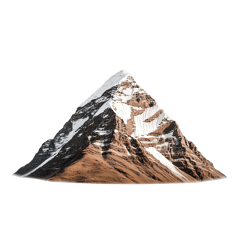 Majestic Snow-Capped Mountain Peak Under Clear Blue Sky png