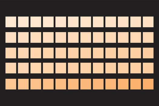 Human skin tone color palette set vector