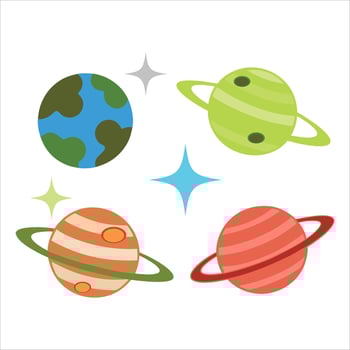 Deep Space Travel Stunning Spaceship Illustrations vector