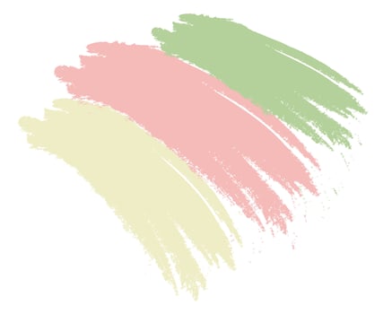 Brushes of different colors. vector