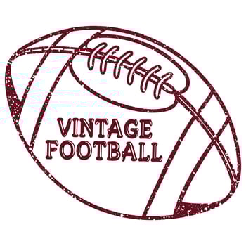 American Football Vintage Typography T-shirt Design vector