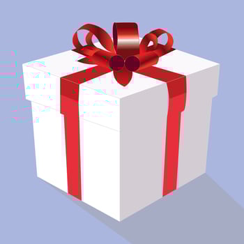 Luxury gift box vector