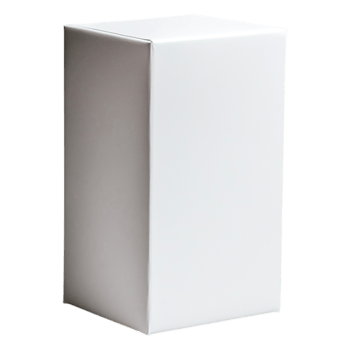Minimalist White Box on Isolated Background for Product Display png
