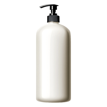 Large White Bottle with Pump Dispenser for Liquid Products png
