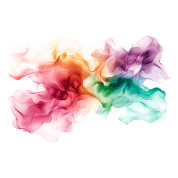 Colorful Abstract Smoke Design with Swirling Patterns and Hues png