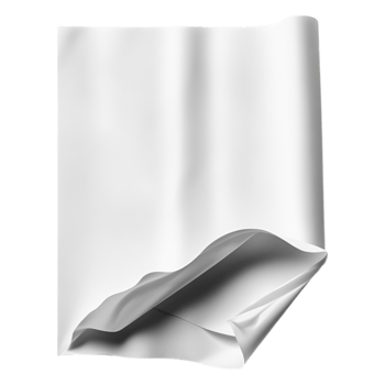 Elegant Folded White Paper with Soft Texture and Natural Shadows png