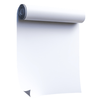 Blank Roll of Paper Ready for Creative Work or Project Use png