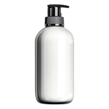 Sleek White Pump Bottle for Lotion or Liquid Soap on Transparent Background png