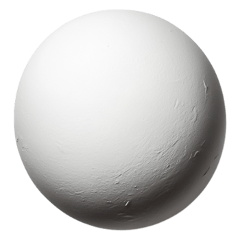 White Sphere Texture on Plain Background for Graphic Design Use png
