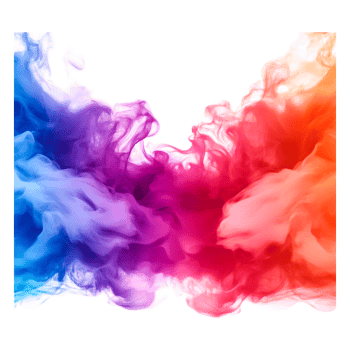 Colorful Abstract Smoke Swirls in Vibrant Shades of Blue and Pink png