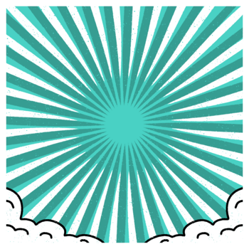 Turquoise Comic Background png