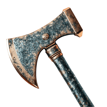 Rusty Medieval Battle Axe png