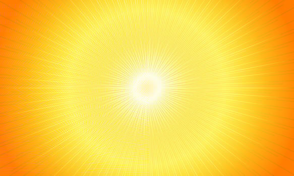 Abstract star or sun. Explosion effect. Fast motion effect. shiny yellow light. vector