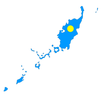 Palau flag on the map png