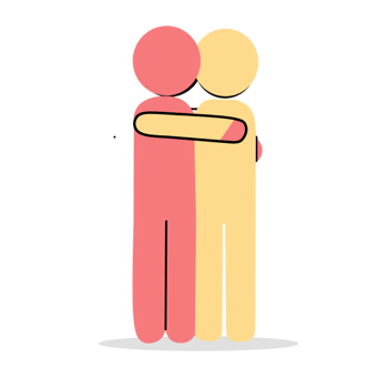 Abstract Hug in Harmony png