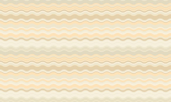 Elegant seamless wavy stripes pattern in soft pastel beige tones. Perfect for textile design, wallpaper, website backgrounds, or any project needing a subtle, sophisticated texture. vector