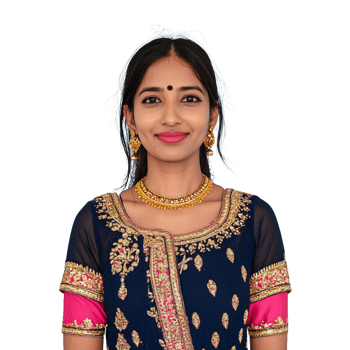 A woman in indian attire png
