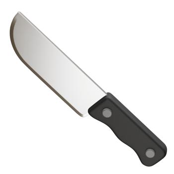 Kitchen Knife icon illustration 3d png