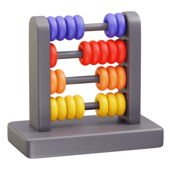 Abacus for Kids icon 3d render illustration png