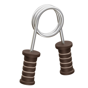 Hand gripper icon 3d render illustration png