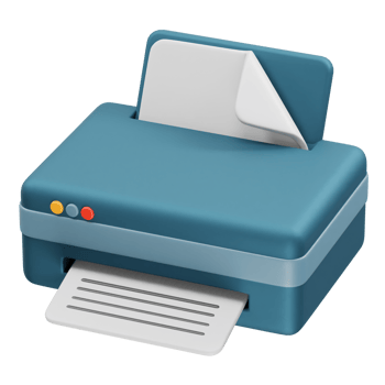3D Printer Icon illustration render png