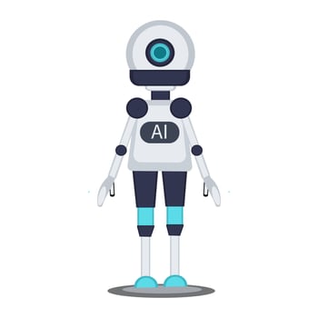 Smart robot for communication and assistance vector