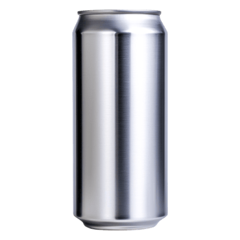 Shiny Silver Aluminum Can Isolated on for Drink png