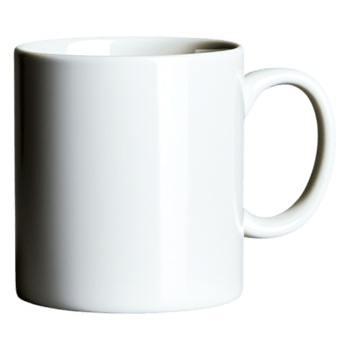 Empty White Mug on Isolated Background for Creative Projects png