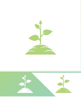 Little Sprout Seedling Logo vector