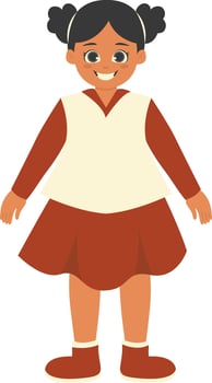 Children's Cartoon Character in Cartoon Style vector