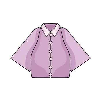 illustration of Pink Blouse vector