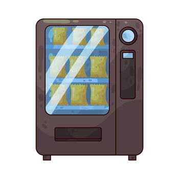 Snack vending machine vector
