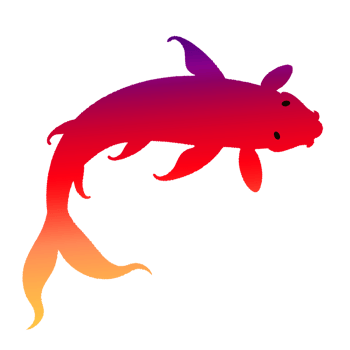 High quality colorful koi fish png