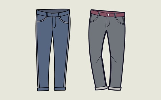 Jean fashion gray color for decoration vector