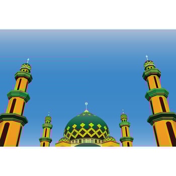 Illustration of Great Mosque vector