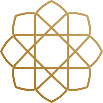 Arabic oriental traditional floral gold outline style png