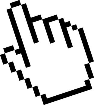 Cursor icon hand flat style cool png