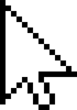 Cursor icon arrow flat style isolated png