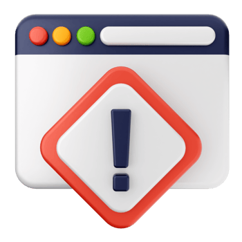 A warning icon with a red exclamation sign png