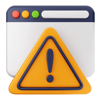 A warning icon with a yellow triangle and an orange exclamation mark png