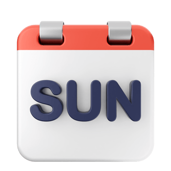 Sun calendar icon png