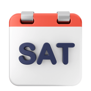 A calendar with the word sat on it png