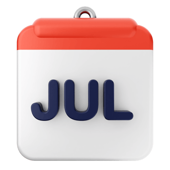 July calendar icon png