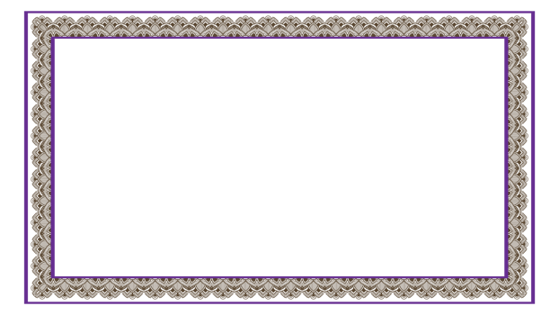Luxury Rectangle Certificate Border Pattern Line Photo Frame Islamic Wedding Invitation Background png