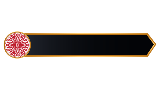 Luxury black Color Arabic Islamic Banner Title Frame Text Box Border Background png