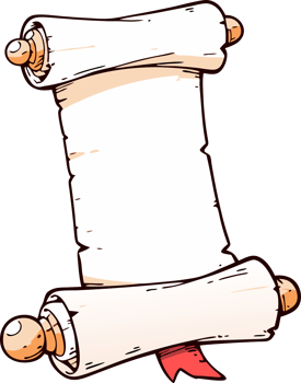 Scroll Illustration, Vintage Style, Earth Tones, Concept Art. png