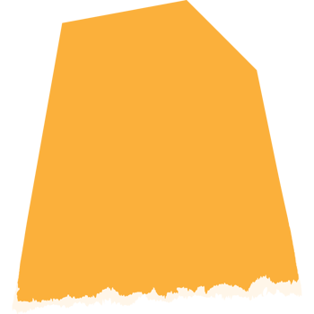Torn paper scraps yellow color style for website png