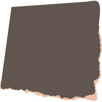 Torn paper scraps dark brown color style png