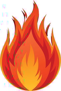fire blaze illustration vector